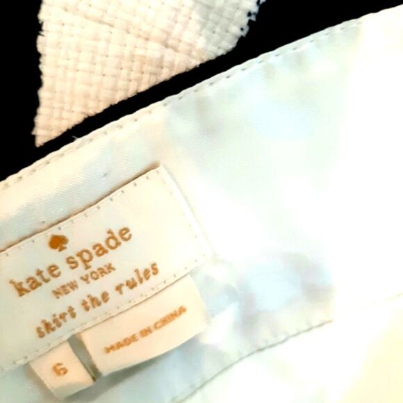 Kate Spade Delphina A line Stripe Short Skirt Size 6 - Picture 9 of 10